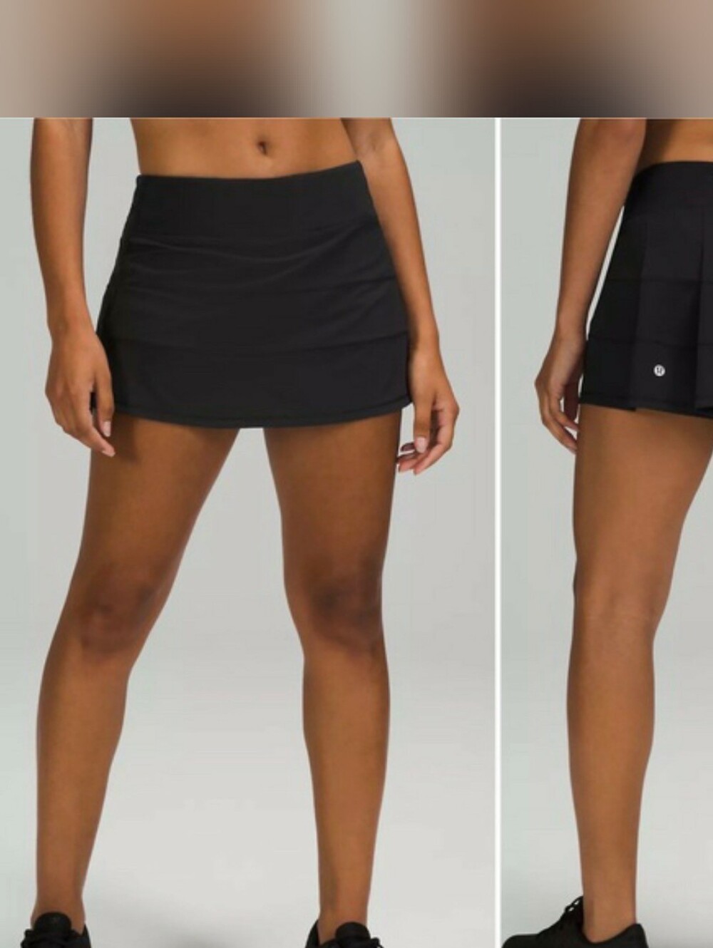 lululemon athletica Black Athletic Skort with Liner